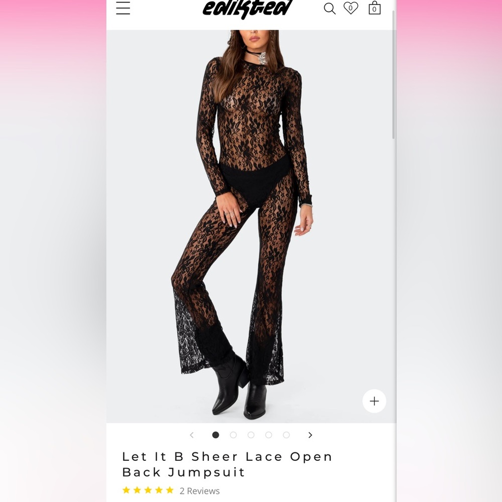 EDIKTED lace jumpsuit